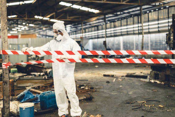 Professional Biohazard technician working in Covington, WA